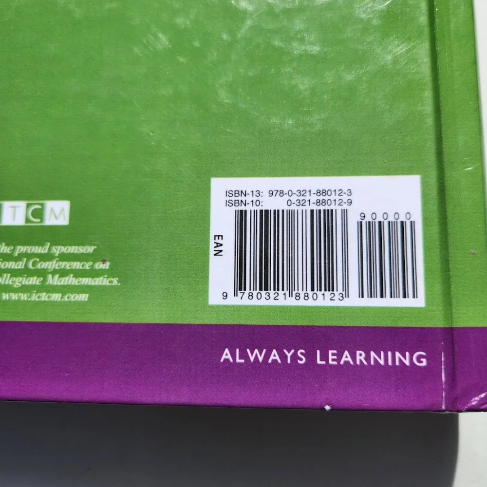 Intermediate Algebra 3rd Edition textbook book Hardcover 9780321880123 Math Math